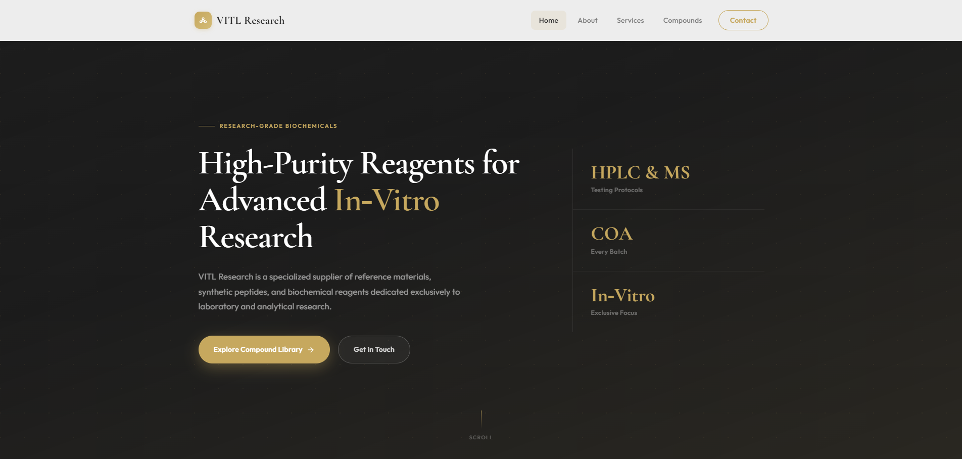 VITL Research website